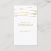 Gold Black Modern | Luxe vastgoed Visitekaartje (Achterkant)