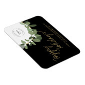 Gold Black Modern met uw Logo Company Holiday Magneet (Rechterzijde)