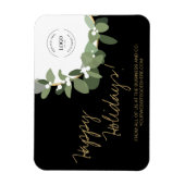 Gold Black Modern met uw Logo Company Holiday Magneet (Verticaal)