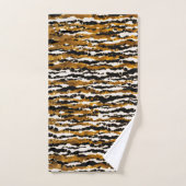 Gold & Black Modern Safari Rain Oerwoud Glam Bad Handdoek (Handdoek)