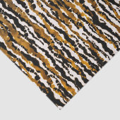 Gold & Black Modern Safari Rain Oerwoud Glam Party Tissuepapier (Detail)