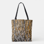 Gold & Black Modern Safari Rain Oerwoud Glam Tote Bag (Achterkant)