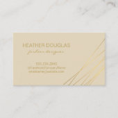 Gold Black Modern Visitekaartje (Voorkant)