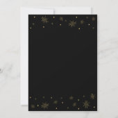 Gold & Black | Moderne Chique 80ste Verjaardagsfee Kaart (Achterkant)
