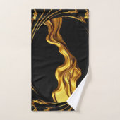 Gold Black Monochrome Christian Achempong Opulent Bad Handdoek (Handdoek)
