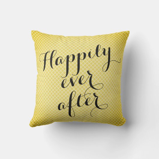 Gold Black Mr & Mrs Wedding Pillow Keepomwille Gif Kussen (Achterkant)