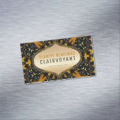 Gold Black New age Geometry Clairvoyant Readings Magnetisch Visitekaartje (Voorbeeld)