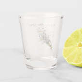 Gold Black New Year's Eve Day Celebration Shot Glas (Achterkant)