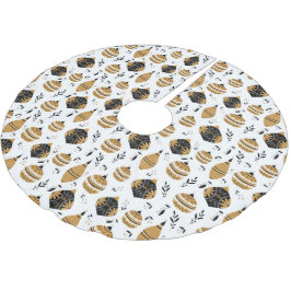 Gold Black Nordic kerstboomlamp Pattern Kerstboom Rok