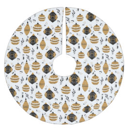 Gold Black Nordic kerstboomlamp Pattern Kerstboom Rok