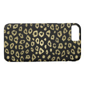 Gold Black Ombre Leopard Print Case-Mate iPhone Case (Achterkant (Horizontaal))