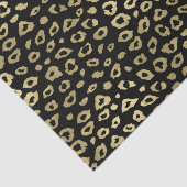 Gold Black Ombre Leopard Print Tissuepapier (Detail)