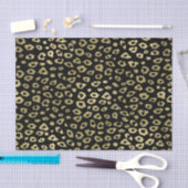 Gold Black Ombre Leopard Print Tissuepapier (Craft)