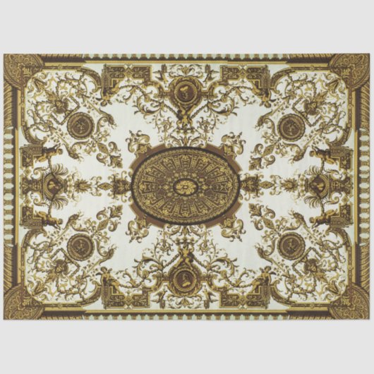 Gold & Black Ornamental Decoupage Paper Tissuepapier (Voorkant)