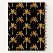 Gold Black Palm Trees Beach House Guestbook Notitieboek (Achterkant)