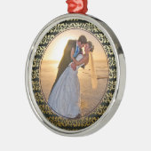 Gold Black Pattern Lijst Fotosjabloon Metalen Ornament (Links)