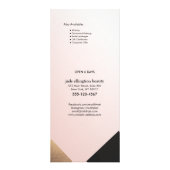 Gold, Black Pink Salon Spa Price List Service Menu (Achterkant)