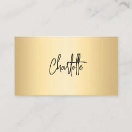 Gold Black QR-code handtekeningsscript Visitekaartje