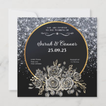 Gold Black Roos Silver Glitter Weddenschap