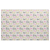 Gold Black Roze Confetti Love Stof (Fat Quarter)