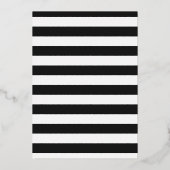 Gold Black Roze Het is een meisjesvoetafdruk Folie Uitnodiging (Achterkant)