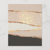 Gold Black Shimmer Paper Flyer (Achterkant)