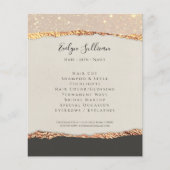 Gold Black Shimmer Paper Flyer (Voorkant)