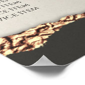 Gold Black Shimmer Paper Price List Poster (Hoek)