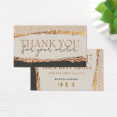 Gold black-shimmer-papier dankzij de kortingskaart visitekaartje (Bureau)