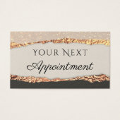 Gold black-shimmer papieren betaalkaart visitekaartje (Voorkant)