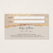 Gold black-shimmer papieren betaalkaart visitekaartje (Achterkant)