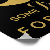GOLD & BLACK snoep bar, zoete bar, PARTIJ SIGn Poster (Hoek)