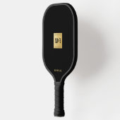 Gold Black Square Monogramed Pickleball Paddle (Links)
