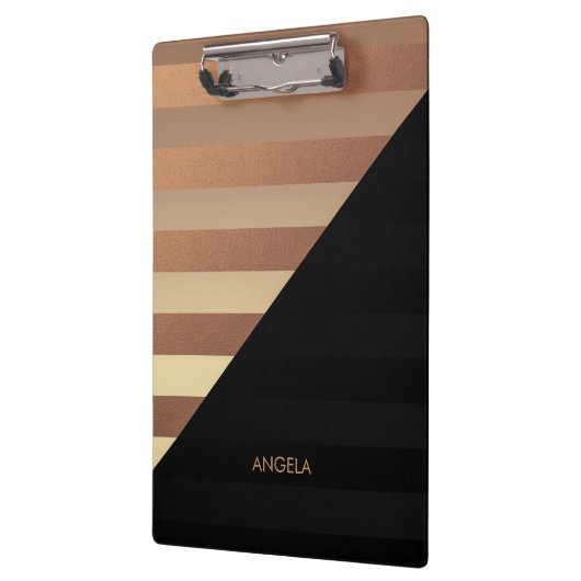 Gold Black Stripes Klembord (Links)