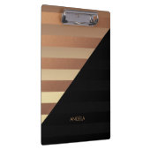 Gold Black Stripes Klembord (Rechts)