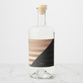 Gold Black Stripes Likeurfles Etiket (Voorkant)
