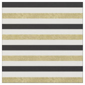 Gold Black Stripes Stof (Close Up)