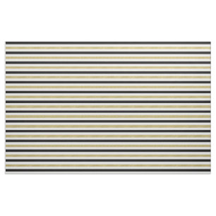 Gold Black Stripes Stof