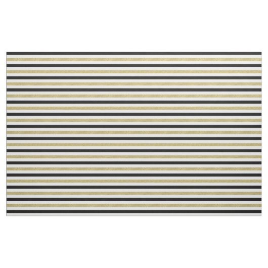 Gold Black Stripes Stof (Fat Quarter)