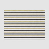 Gold Black Stripes Tissuepapier (Voorkant)