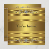 Gold Black Stropdas Party Bedrijfsevenement Kaart (Voorkant / Achterkant)