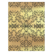 Gold & Black Swirl Gothic Wedding Tafelkleed (Voorkant)