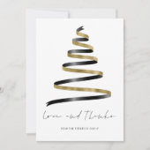Gold Black Tree 2026 Kalender Liefde Bedankt Kaart (Voorkant)