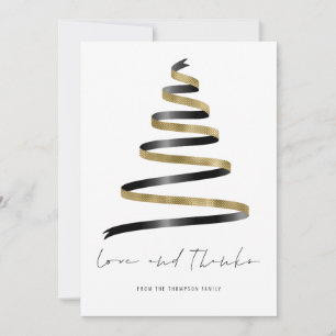 Gold Black Tree 2026 Kalender Liefde Bedankt Kaart