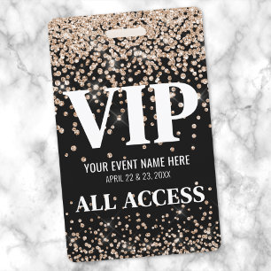 Gold Black VIP-evenement Badge