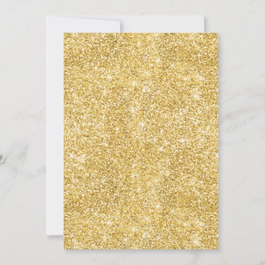 Gold Black VIRTUAL-kerstfeestdag online Kaart (Achterkant)