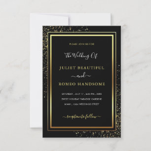 Gold Black Weddenschap - Uw lettertype en kleuren