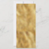 Gold black White bruiloft DIY menu diner Kaart (Achterkant)