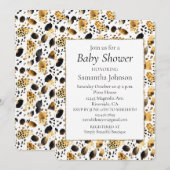 Gold Black White leopard Print Kaart (Voorkant / Achterkant)