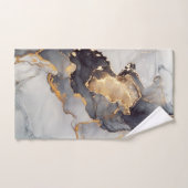 Gold Black White Marble Handdoek (Handdoek)